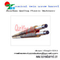 China Double And Twin Screws And Barrels Conical For Pp Pvc Abs Pipe Extruder Screw Barrel 